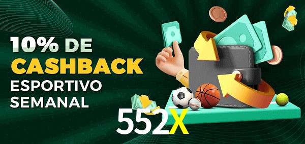 10% de bônus de cashback na 552X